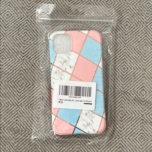 Stylish Pink and Blue Marble iPhone Case